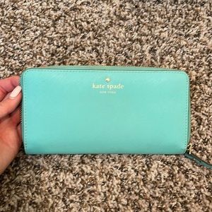 Turquoise Kate spade wallet
